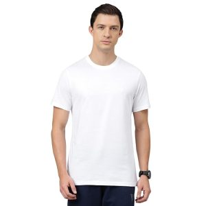 Van Heusen Men's Cotton Regular Fit Solid T-Shirt Crew Neck, Short Sleeves